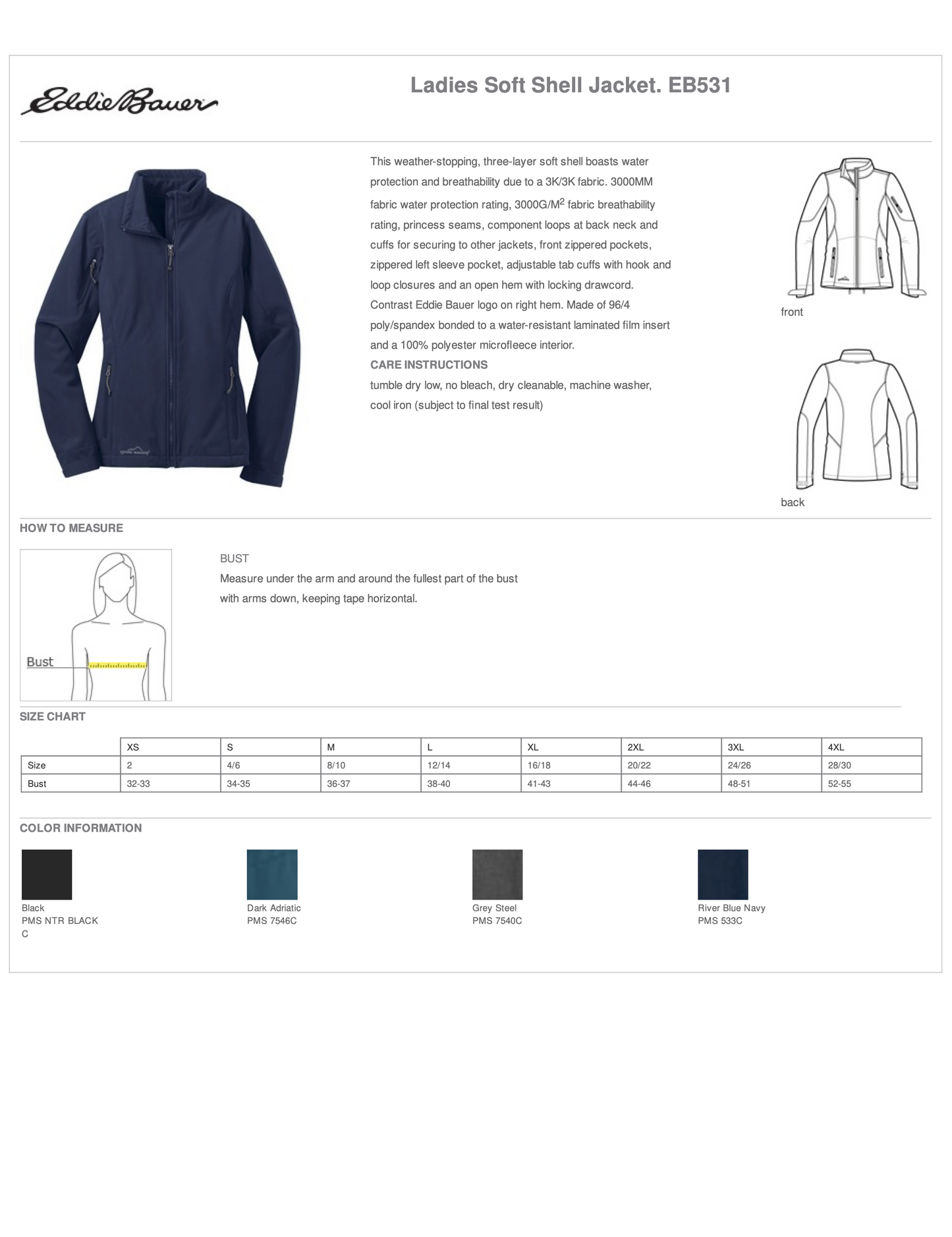 Women's Eddie Bauer® Soft Shell Jacket (Brochure)