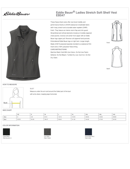 Women's Eddie Bauer® Stretch Soft Shell Vest (MCW CIC)