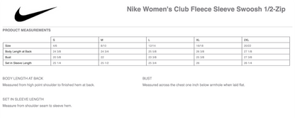 Women's Club Fleece Sleeve Swoosh 1/2-Zip (KUMC Surgery)