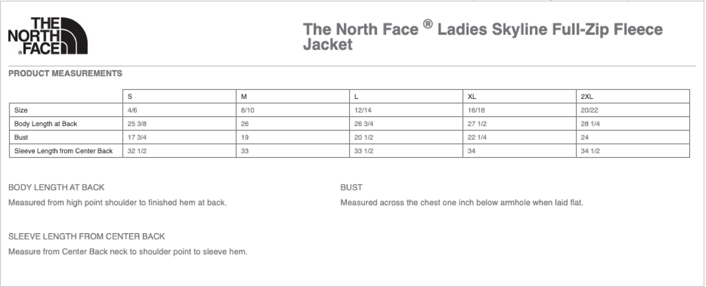 Women's The North Face® Skyline Fleece Jacket (UIC PEDS)
