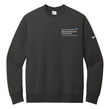 Nike Club Fleece Sleeve Swoosh Crew (BIDMC Vascular)