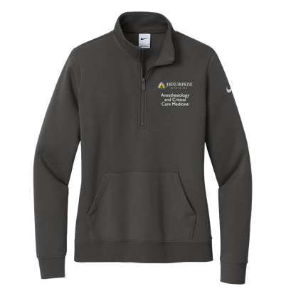 Women's Nike Club Fleece Sleeve Swoosh 1/2-Zip (JH ACCM)