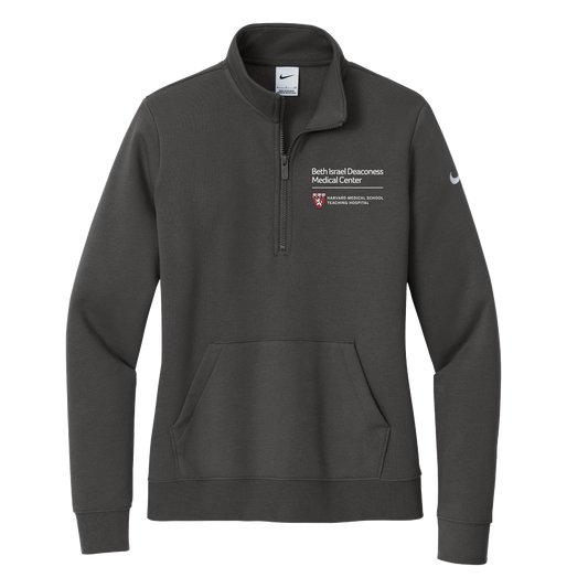 Women's Nike Club Fleece Sleeve Swoosh 1/2-Zip (BIDMC Surgery)