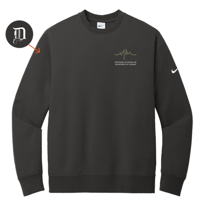 Nike Club Fleece Sleeve Swoosh Crew (WSU Surgery)