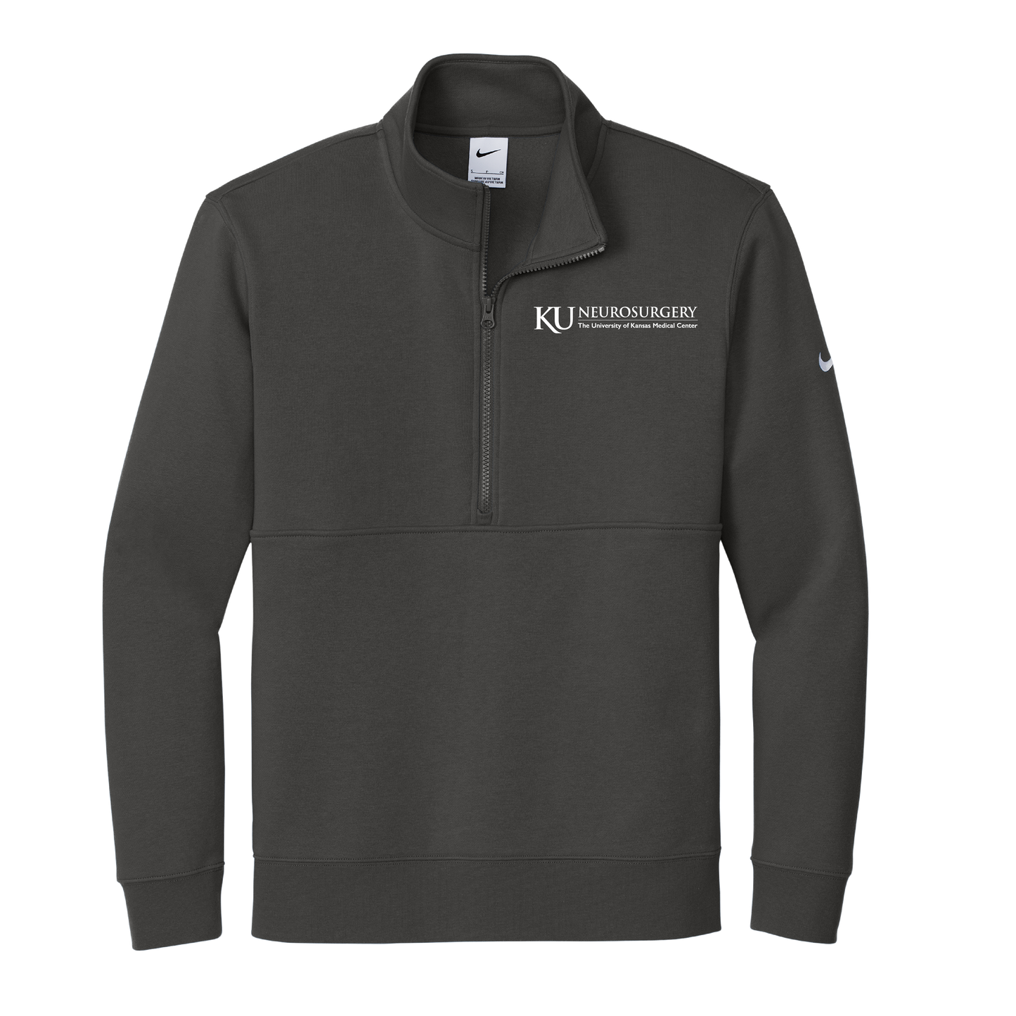 Men's Nike Club Fleece Sleeve Swoosh 1/2-Zip (KU Neuro)