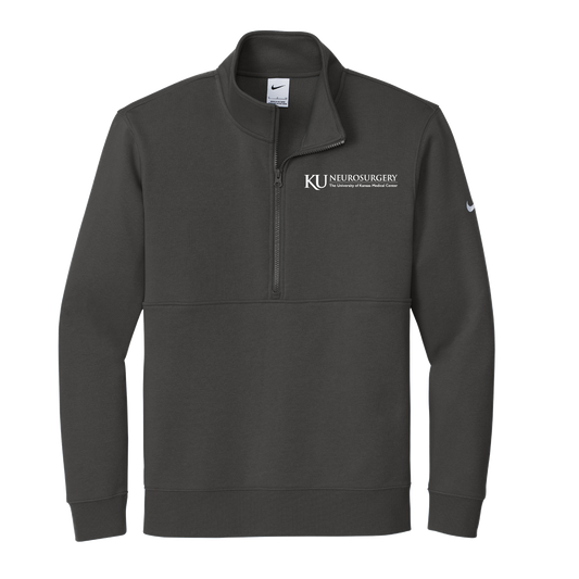 Men's Nike Club Fleece Sleeve Swoosh 1/2-Zip (KU Neuro)