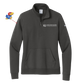 Women's Nike Club Fleece Sleeve Swoosh 1/2-Zip (KU Neuro)