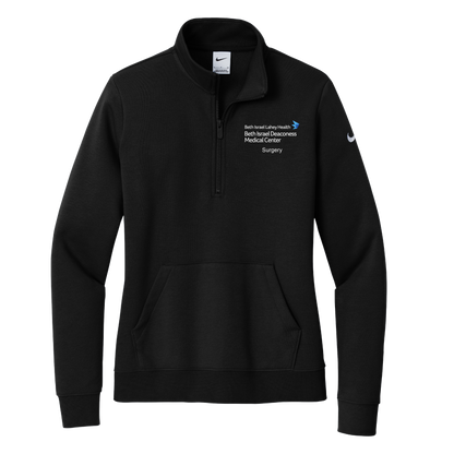 Women's Nike Club Fleece Sleeve Swoosh 1/2-Zip (BIDMC Surgery)