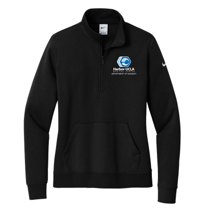 Women's Nike Club Fleece Sleeve Swoosh 1/2-Zip (Harbor UCLA)