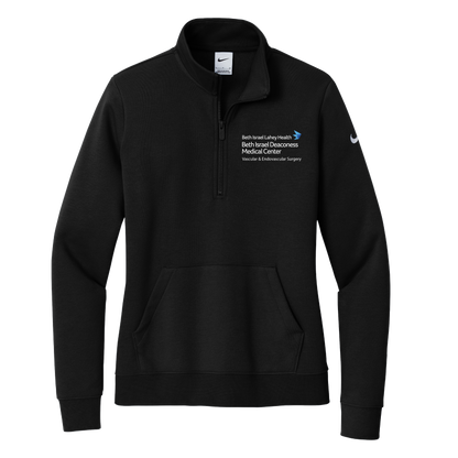 Women's Nike Club Fleece Sleeve Swoosh 1/2-Zip (BIDMC Vascular)
