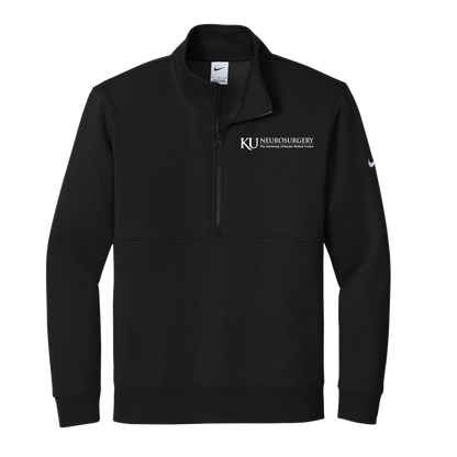 Men's Nike Club Fleece Sleeve Swoosh 1/2-Zip (KU Neuro)