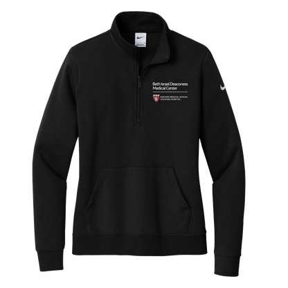 Women's Nike Club Fleece Sleeve Swoosh 1/2-Zip (BIDMC Surgery)