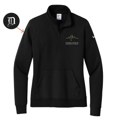 Women's Nike Club Fleece Sleeve Swoosh 1/2-Zip (WSU Surgery)