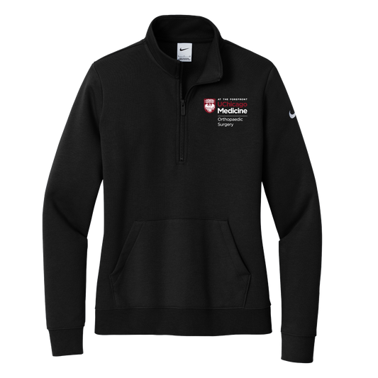 Women's Nike Club Fleece Sleeve Swoosh 1/2-Zip (UCM Ortho)