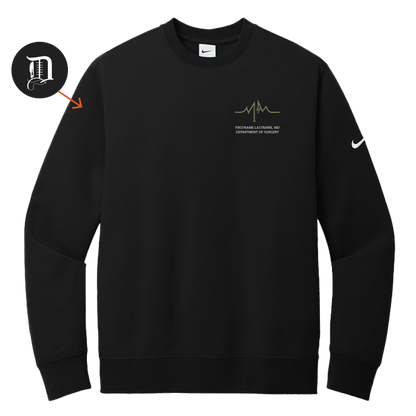 Nike Club Fleece Sleeve Swoosh Crew (WSU Surgery)
