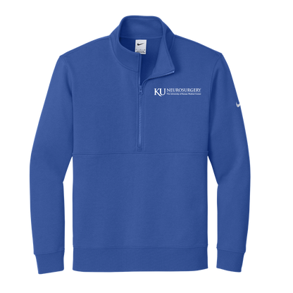 Men's Nike Club Fleece Sleeve Swoosh 1/2-Zip (KU Neuro)