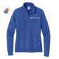 Women's Nike Club Fleece Sleeve Swoosh 1/2-Zip (KU Neuro)