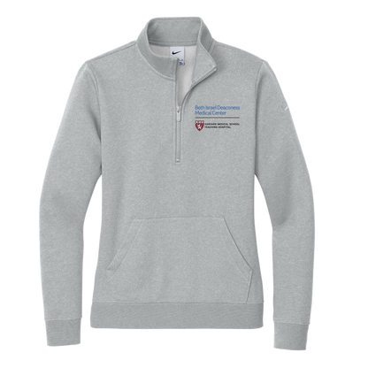 Women's Nike Club Fleece Sleeve Swoosh 1/2-Zip (BIDMC Surgery)