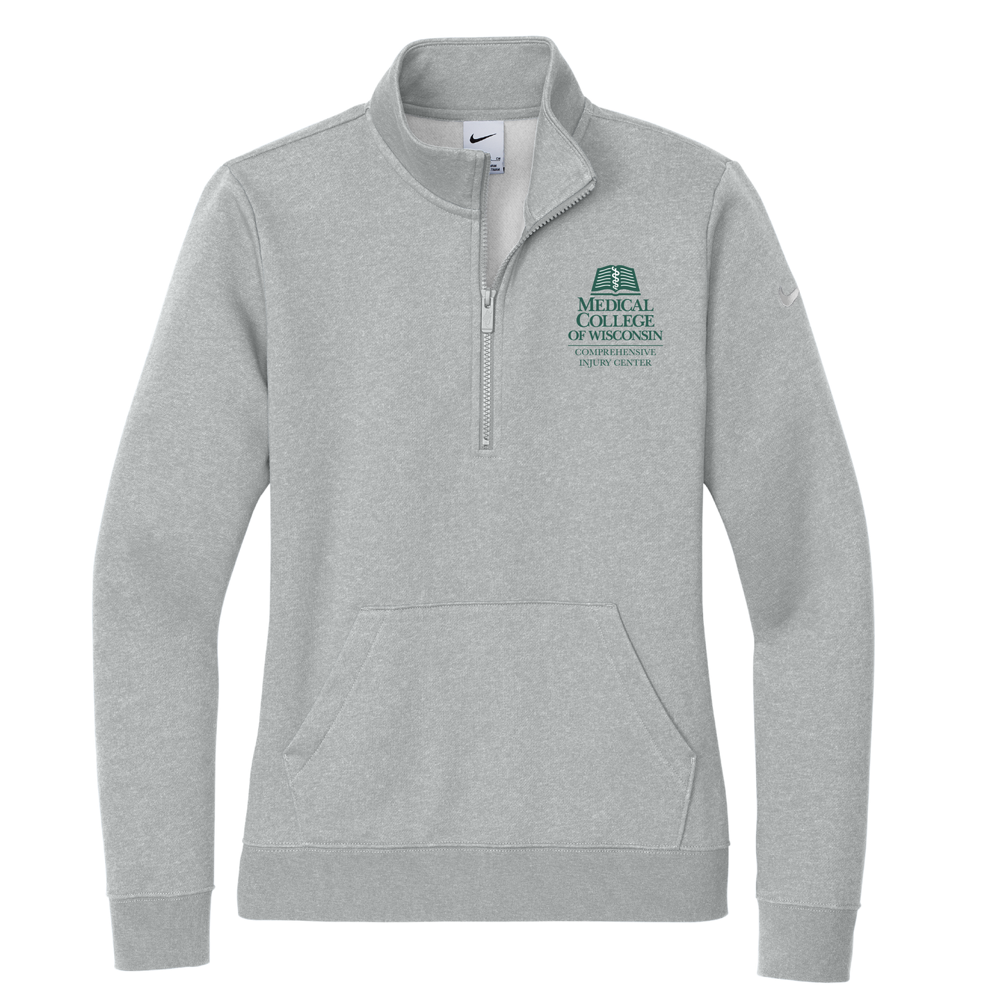 Women's Nike Club Fleece Sleeve Swoosh 1/2-Zip (MCW CIC)
