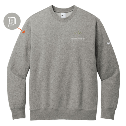 Nike Club Fleece Sleeve Swoosh Crew (WSU Surgery)