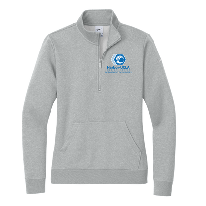 Women's Nike Club Fleece Sleeve Swoosh 1/2-Zip (Harbor UCLA)