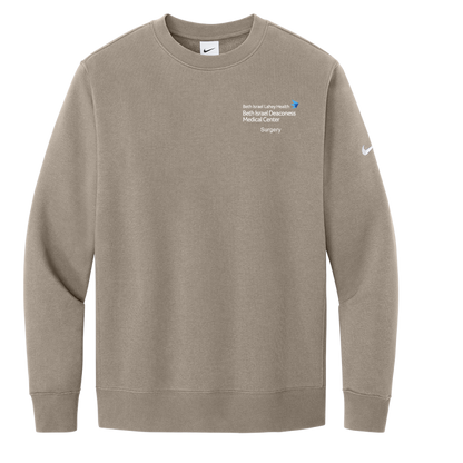 Nike Club Fleece Sleeve Swoosh Crew (BIDMC Surgery)