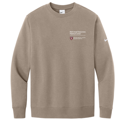 Nike Club Fleece Sleeve Swoosh Crew (BIDMC Surgery)