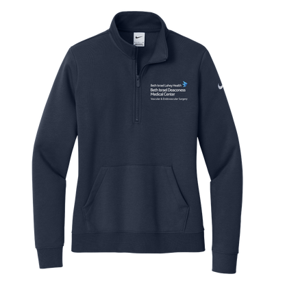 Women's Nike Club Fleece Sleeve Swoosh 1/2-Zip (BIDMC Vascular)