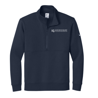 Men's Nike Club Fleece Sleeve Swoosh 1/2-Zip (KU Neuro)