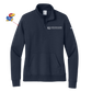 Women's Nike Club Fleece Sleeve Swoosh 1/2-Zip (KU Neuro)