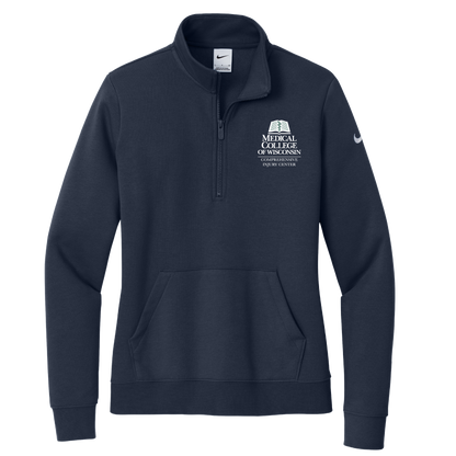 Women's Nike Club Fleece Sleeve Swoosh 1/2-Zip (MCW CIC)
