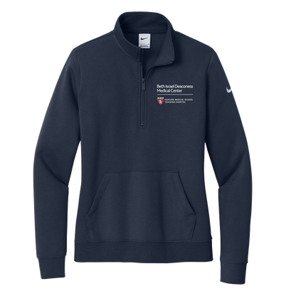 Women's Nike Club Fleece Sleeve Swoosh 1/2-Zip (BIDMC Surgery)