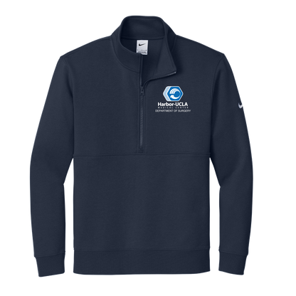Men's Nike Club Fleece Sleeve Swoosh 1/2-Zip (Harbor UCLA)