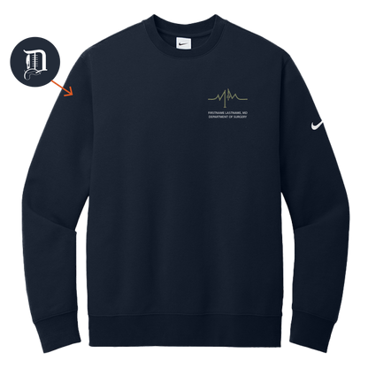 Nike Club Fleece Sleeve Swoosh Crew (WSU Surgery)