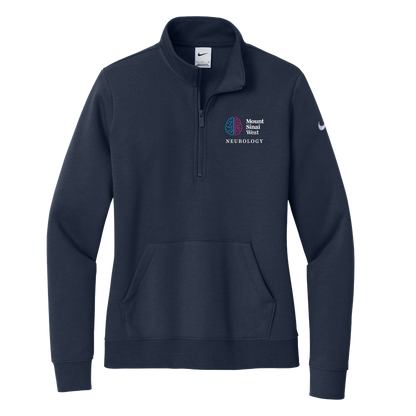 Women's Nike Club Fleece Sleeve Swoosh 1/2-Zip (MSW Neurology)