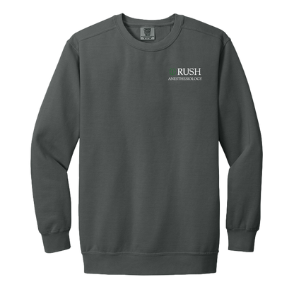 Comfort Colors Ring Spun Crewneck Sweatshirt (RUSH Anesthesiology)