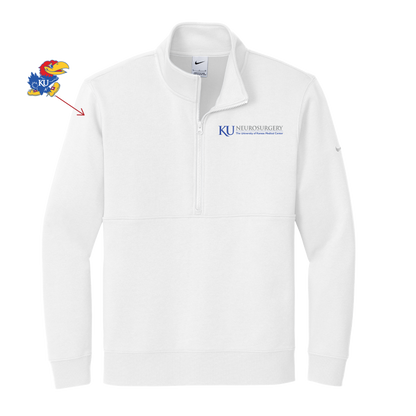 Men's Nike Club Fleece Sleeve Swoosh 1/2-Zip (KU Neuro)