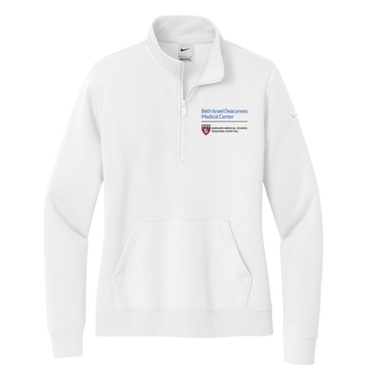 Women's Nike Club Fleece Sleeve Swoosh 1/2-Zip (BIDMC Surgery)