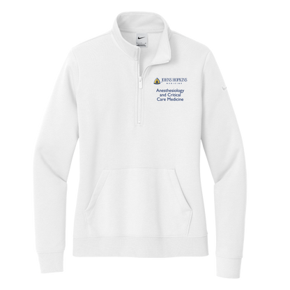 Women's Nike Club Fleece Sleeve Swoosh 1/2-Zip (JH ACCM)