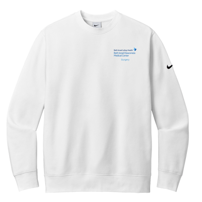 Nike Club Fleece Sleeve Swoosh Crew (BIDMC Surgery)