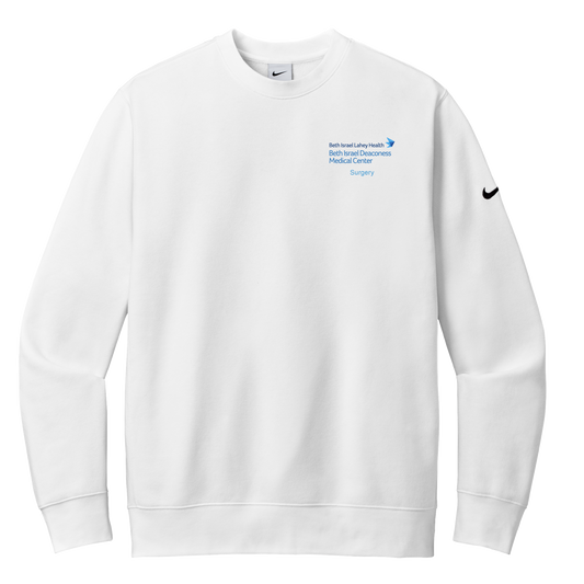 Nike Club Fleece Sleeve Swoosh Crew (BIDMC Surgery)